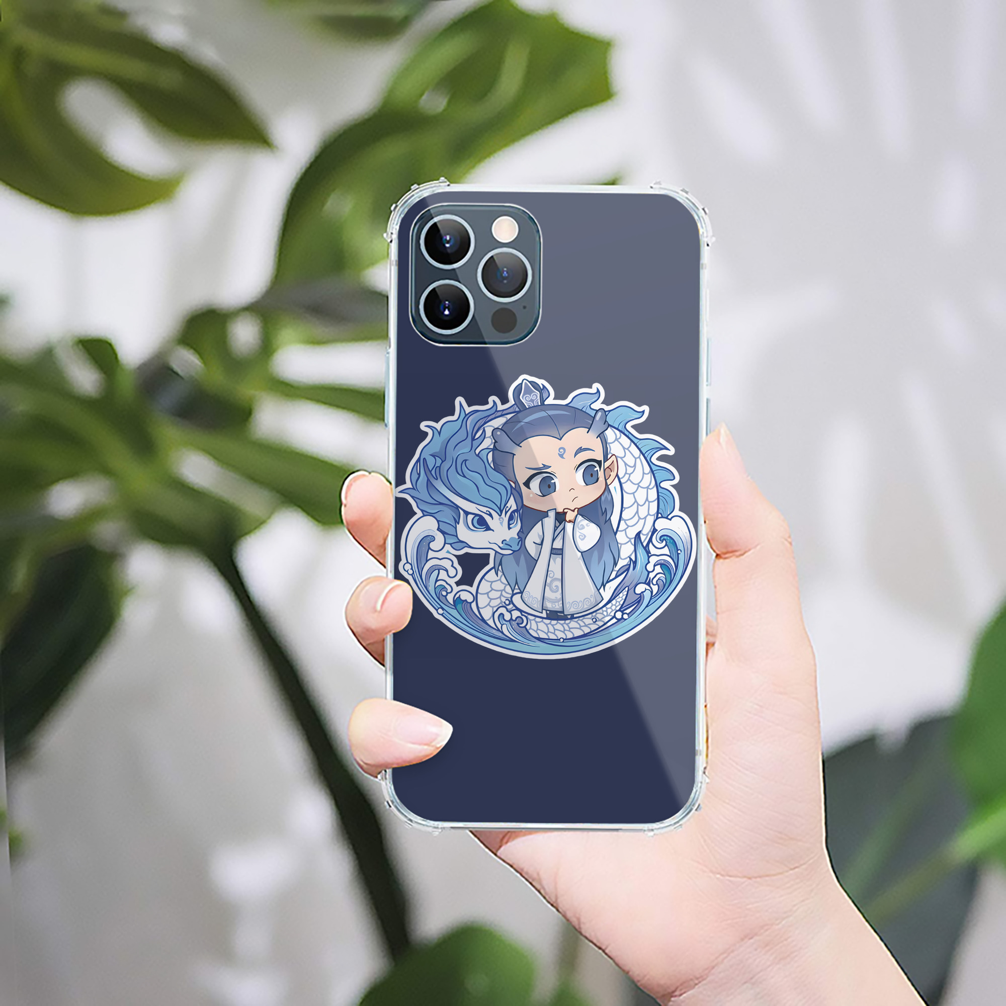 （画像用） Ne Zha 2 ナタ 魔童の大暴れ 【iPhone 12シリーズ対応】透明スマホケース（クリアソフトケース）